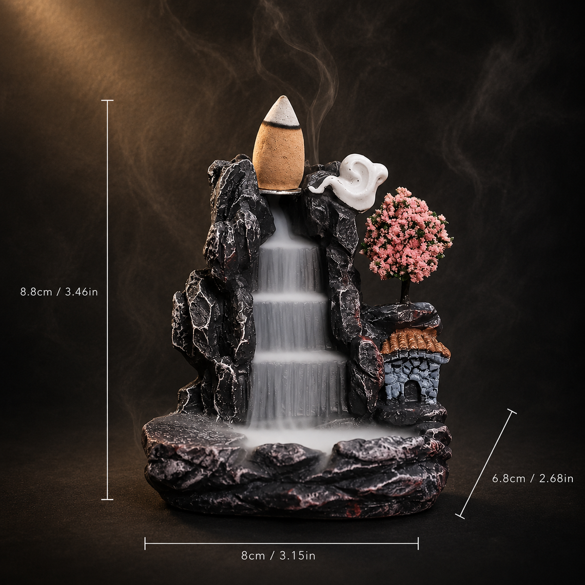SmokeFall – Waterfall Backflow Incense Burner