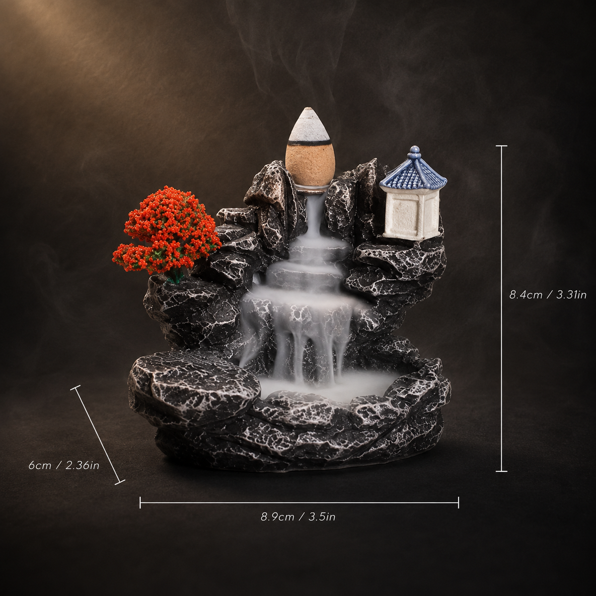 SmokeFall – Waterfall Backflow Incense Burner